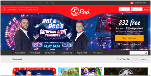 32Red Casino Canada