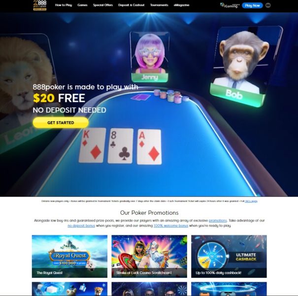 888 Poker Canada
