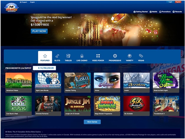 All slots casino canada