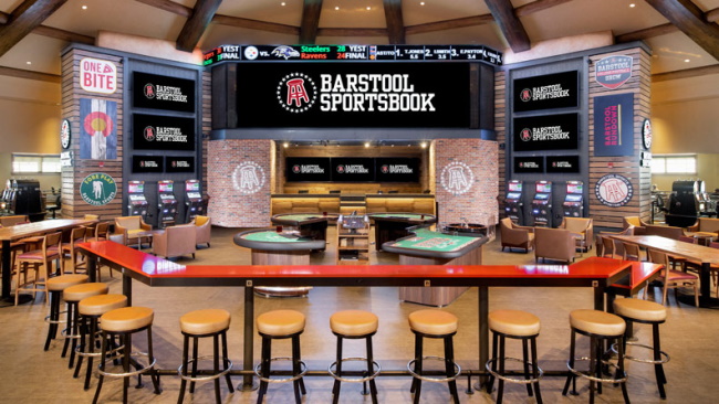 Around the table games and near the sportsbook