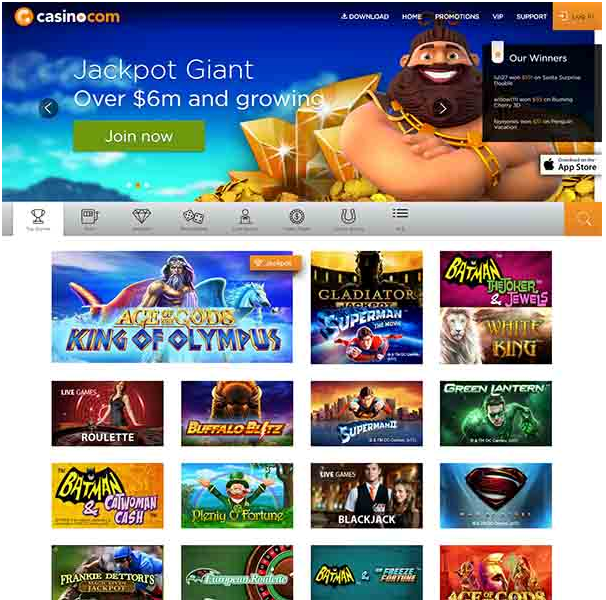 Casino.com- CAD slots to play