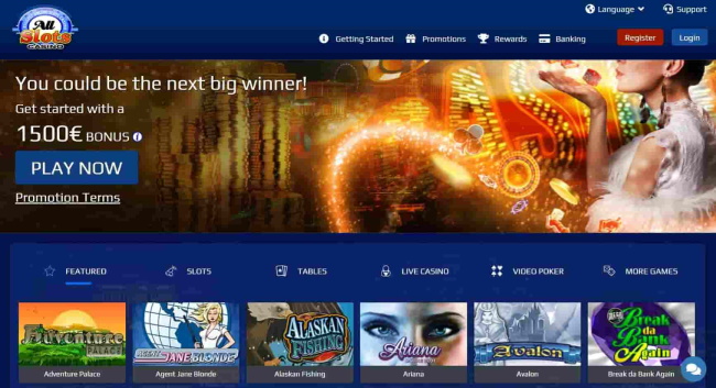 Customer Support At All Slots Casino