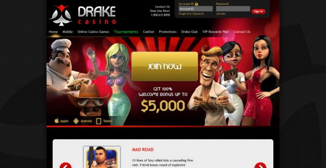 Drake-Casino-Homepage