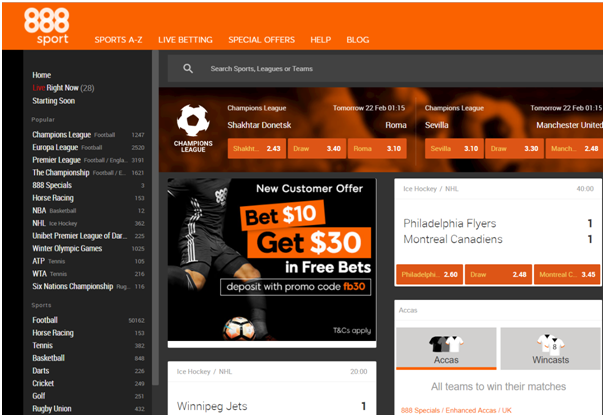 888 Sports- ESports online casino