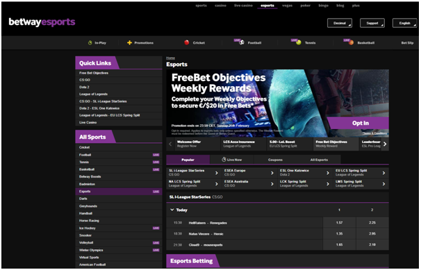 Betway Esports Casino