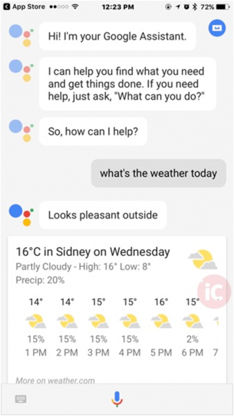Google Assistant app