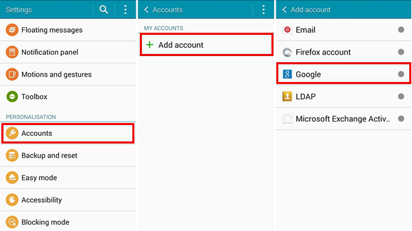 Google account on your Android