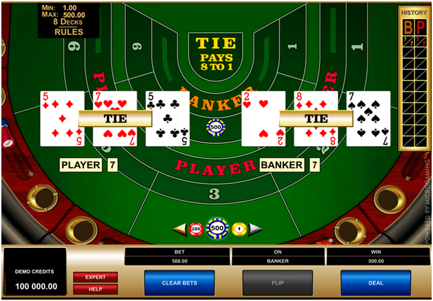 Highlimit Baccarat game