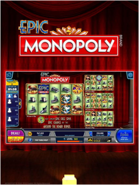 Hot shot casino- Monopoly game