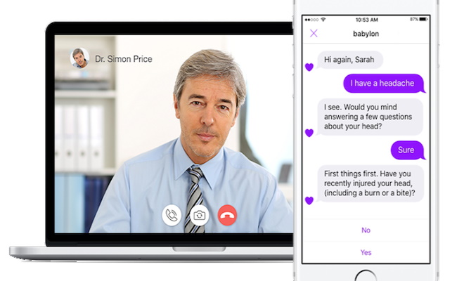 How does the babylon health app work