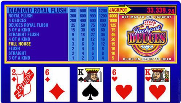 Jackpot deuces poker