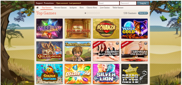Leo Vegas Casino Games
