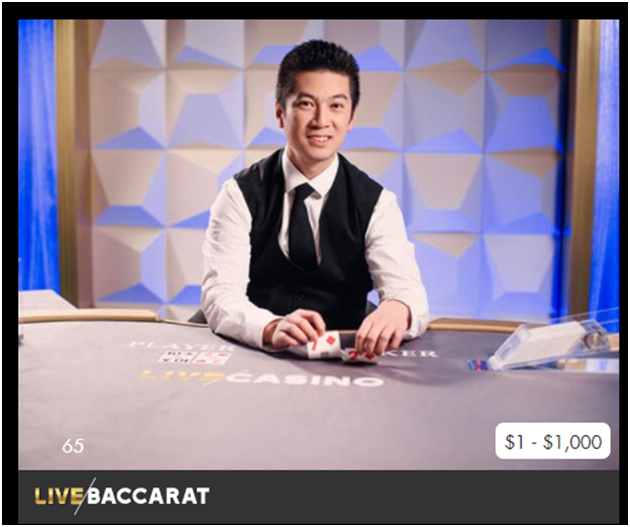 Live Baccarat at Play Now Canada