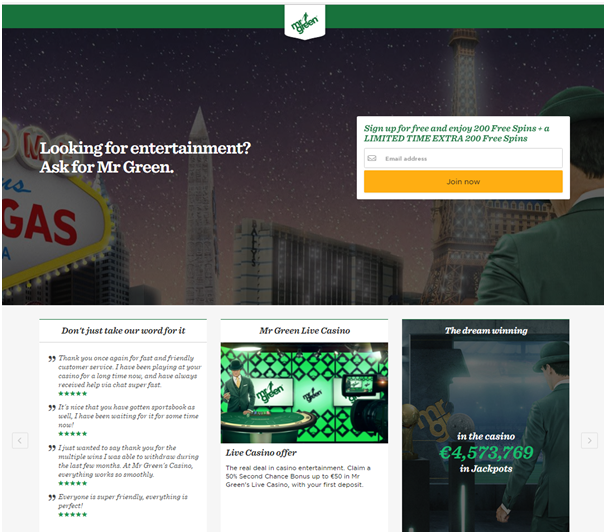 Mr Green Casino Canada