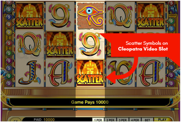 Scatter symbols in real money slots