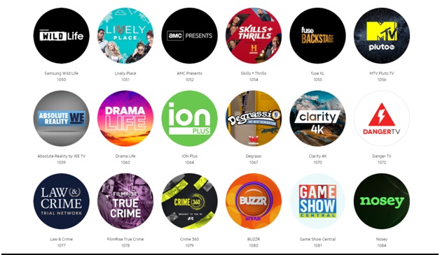 Samsung TV Plus - Channels to watch