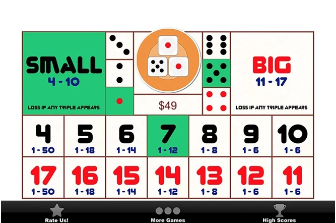 Sic Bo app standard game