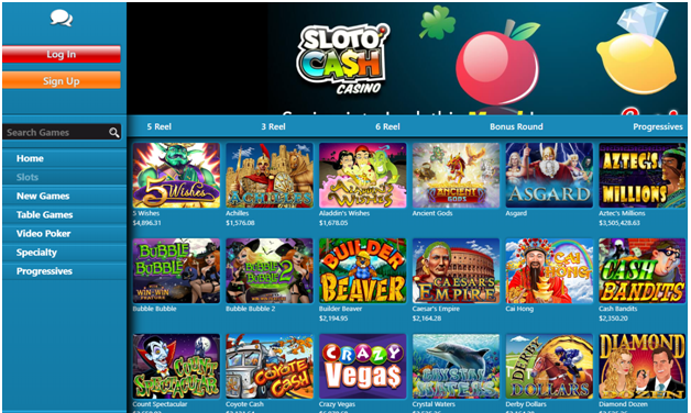Slotocash casino games to play