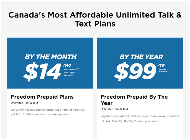 Talk and Text Plans $25 and Under
