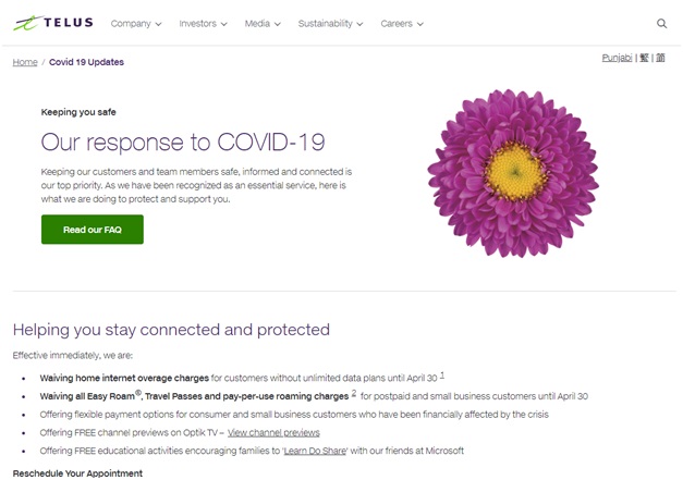 Tellus plans on Covid 19