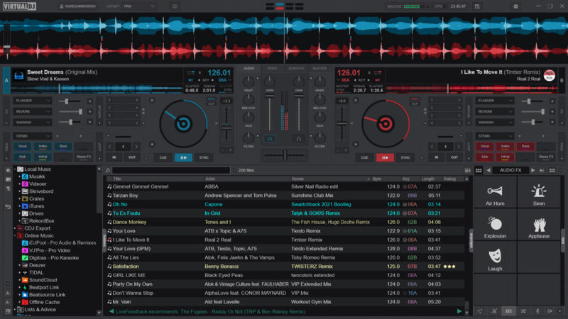Virtual DJ Mixer