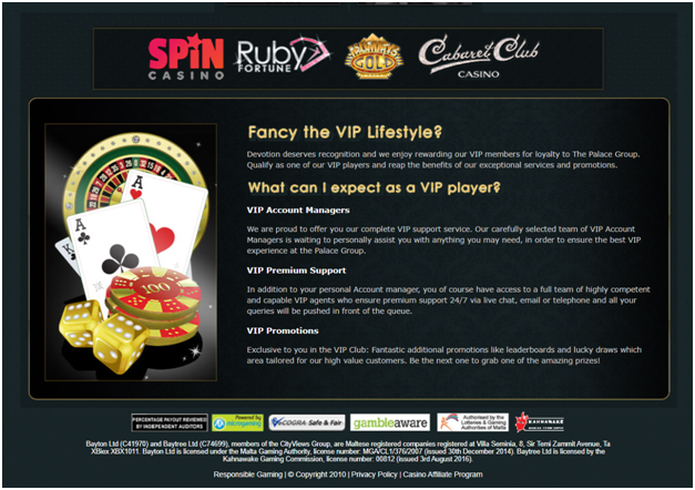 What is the VIP and Loyalty program for Canadians at Ruby Fortune Online Casino