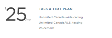 Wind Mobile Talk and Text Plan