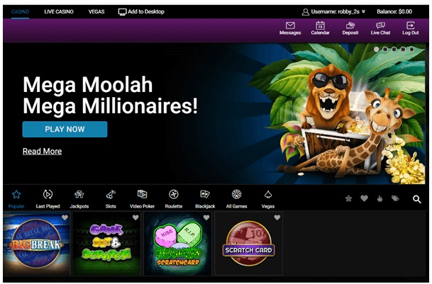 play Scratch cards at Jackpot City Casino with your Android
